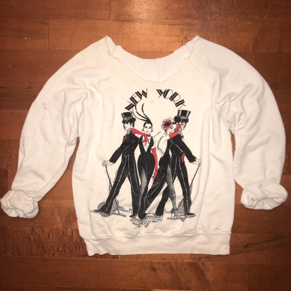 Vintage 80s New York Art Deco graphic sweatshirt